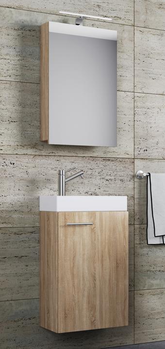 Image du produit VCM 3 pièces WC invités lavabo Slito miroir
