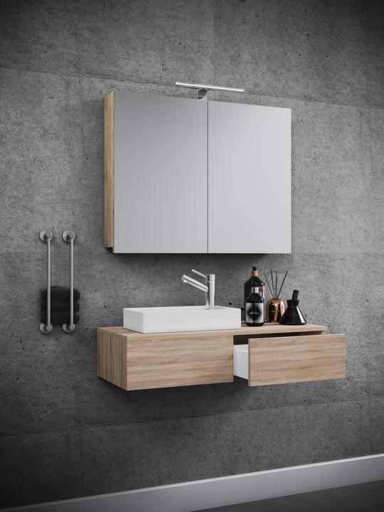 Produktbild VCM 3.-tlg. Waschplatz Waschtisch Gudas Spiegelschrank