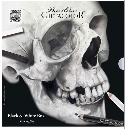 Produktbild Cretacolor Brevillier's Skull-Edition Zeichenkohle farbsortiert 1 Set (25x)