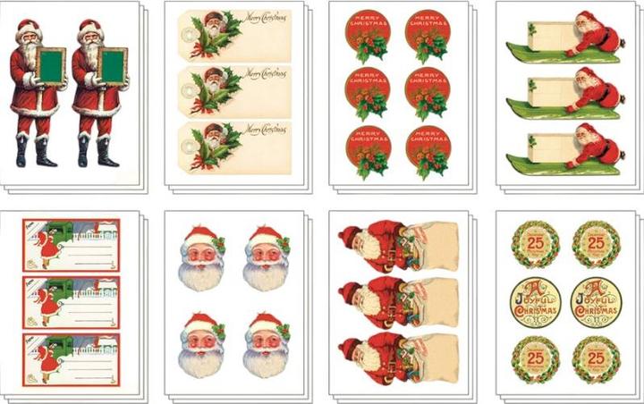 Produktbild Cavallini Sticker Weihnachten