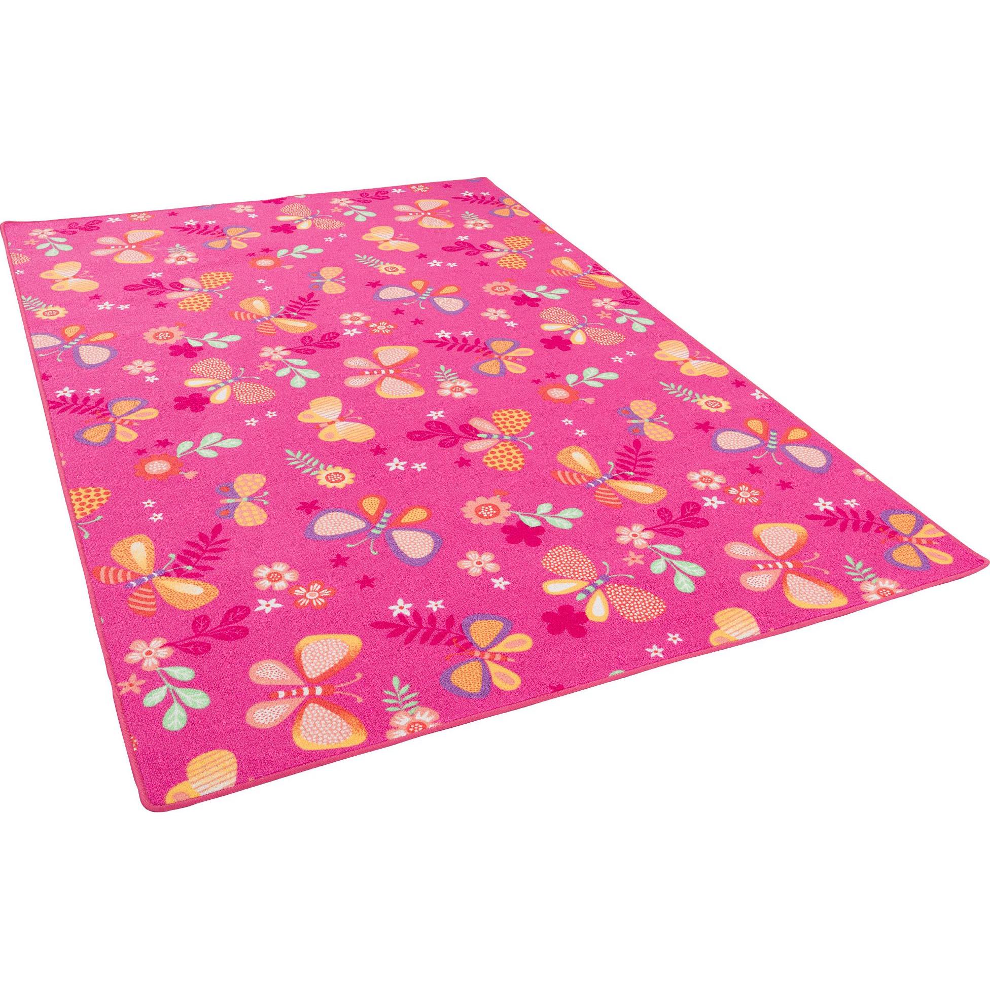 Snapstyle, Spielteppich + Spielmatte, Kinder Spiel Teppich Schmetterling (100 x 100 cm)