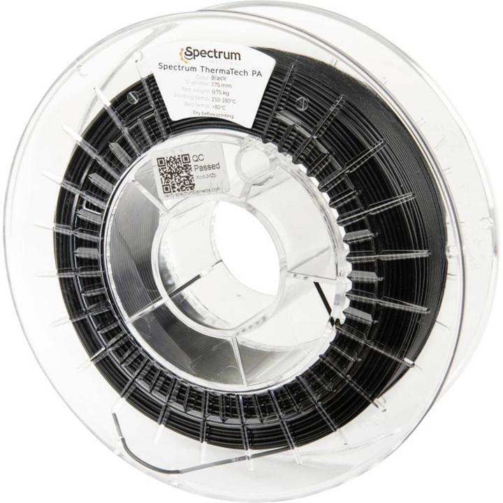 Actual product image Filament ThermaTech PA black 0.75kg 1.75mm (1.75 mm, 750 g)