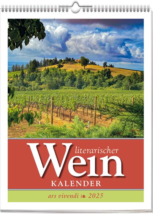 Produktbild Literarischer Wein - Kalender 2025 (24 x 32 cm)