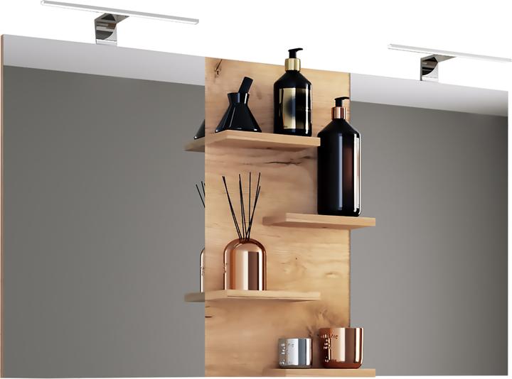 Immagine prodotto VCM Ampio specchio da bagno Budasi con ripiano (112 x 12 x 59 cm)