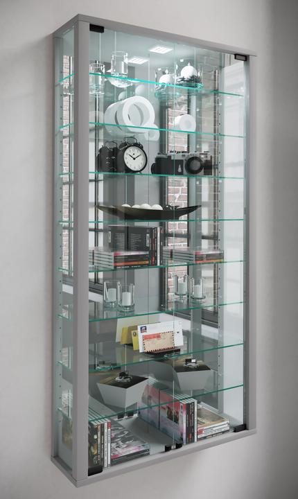 Image du produit VCM Vitrine murale vitrine de collection vitrine murale vitrine étagère armoire en verre vitrine (59 x 18 x 115 cm)