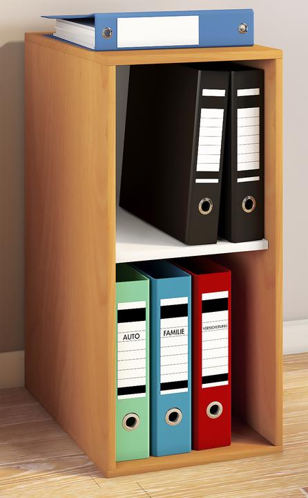 Image du produit VCM Armoire de bureau en bois Étagère à dossiers Lona l 2 compartiments (35 x 37 x 74 cm)
