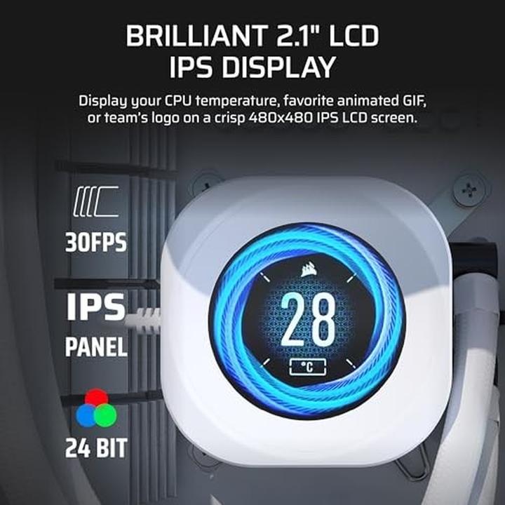 Produktbild Corsair NAUTILUS LCD Module, White