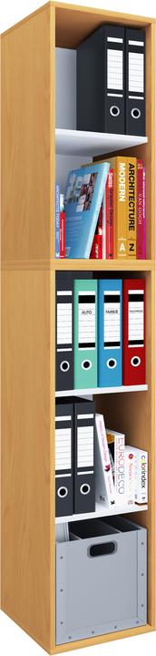 Actual product image VCM Wood office cabinet filing rack Lona l 5 compartments (35 x 37 x 183 cm)