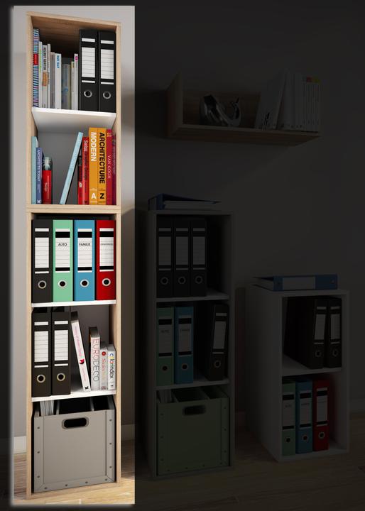 Actual product image VCM Wood office cabinet filing rack Lona l 5 compartments (35 x 37 x 183 cm)