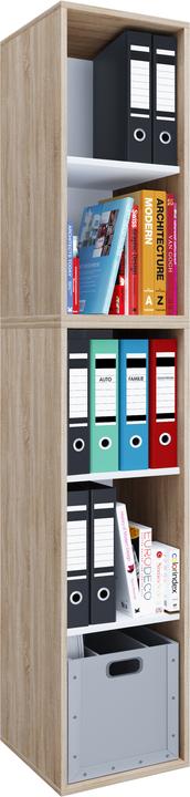 Actual product image VCM Wood office cabinet filing rack Lona l 5 compartments (35 x 37 x 183 cm)