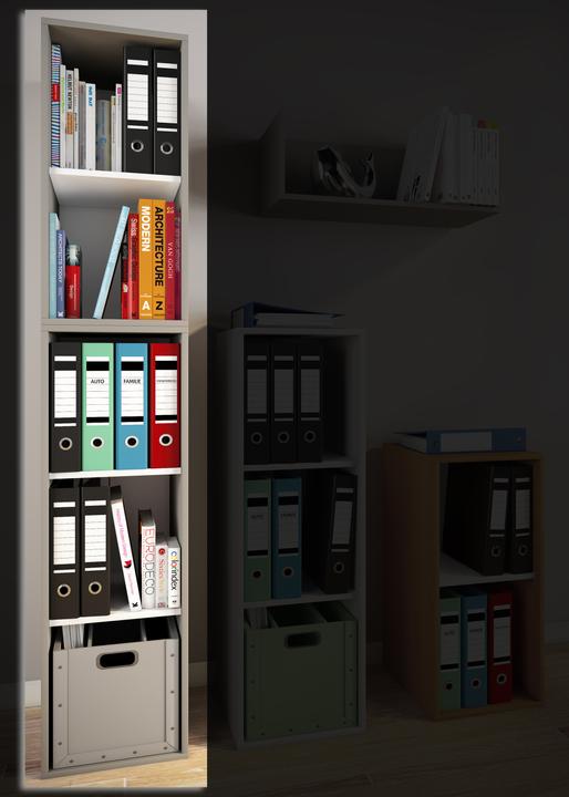Immagine prodotto VCM Armadio per ufficio in legno Scaffale per file Lona l 5 scomparti (35 x 37 x 183 cm)