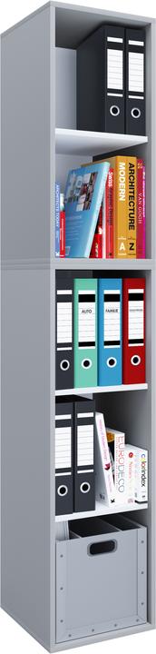 Immagine prodotto VCM Armadio per ufficio in legno Scaffale per file Lona l 5 scomparti (35 x 37 x 183 cm)