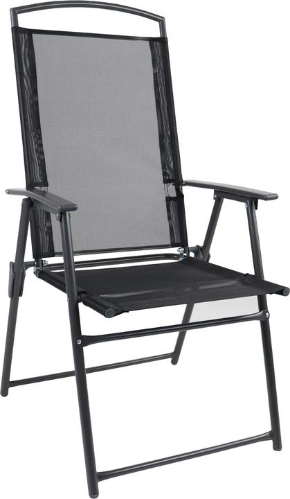 Produktbild VCM 5-tlg. Gartenmöbel Set Sitzgruppe 80x80 Schwarzglas (80 cm)