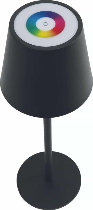 Image du produit DayLite LED-Tischleuchte PBG-1238, 4W, 200lm, RGBW, Akku, schwarz (200 lm)