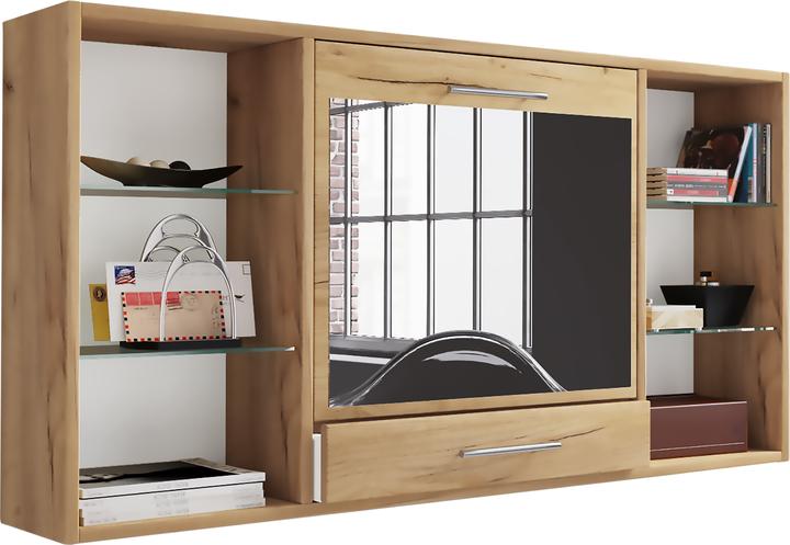 Actual product image VCM Dressing Table Wall Desk Wall Shelf Teala Mirror (115 x 20 x 60 cm)