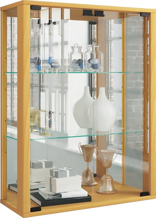 Image du produit VCM Vitrine murale vitrine de collection en verre vitrine murale étagère armoire en verre vitrine (60 x 25 x 80 cm)