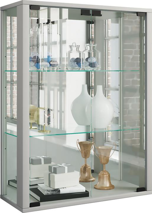 Image du produit VCM Vitrine murale vitrine de collection en verre vitrine murale étagère armoire en verre vitrine (60 x 25 x 80 cm)