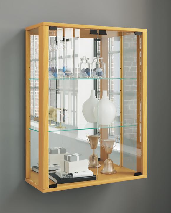 Image du produit VCM Vitrine murale vitrine de collection en verre vitrine murale étagère armoire en verre vitrine (60 x 25 x 80 cm)