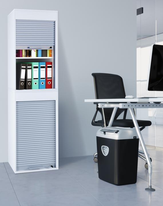 Actual product image VCM Office cabinet filing cabinet roller shutter cabinet wood "Aktos XL" (50 x 40 x 186 cm)