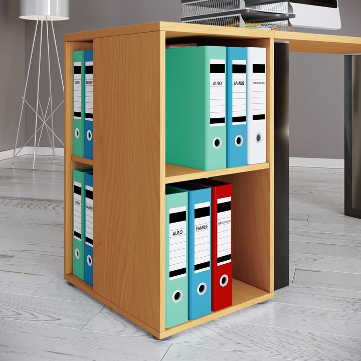 Produktbild VCM Holz Büroschrank Rollcontainer Sideboard Regal Lona (40 x 80 x 76 cm, 40 x 50 x 76 cm)