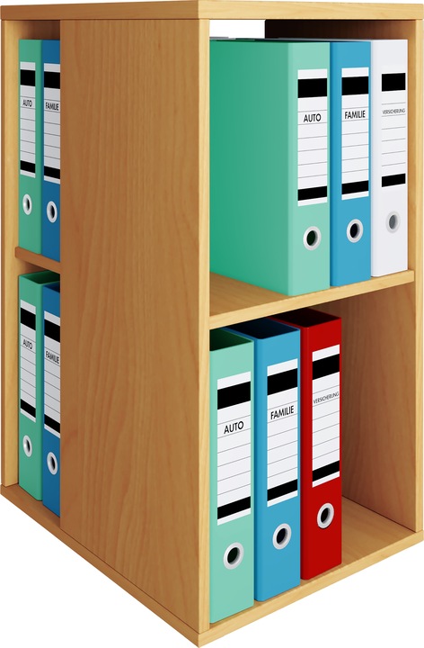 Produktbild VCM Holz Büroschrank Rollcontainer Sideboard Regal Lona (40 x 80 x 76 cm, 40 x 50 x 76 cm)