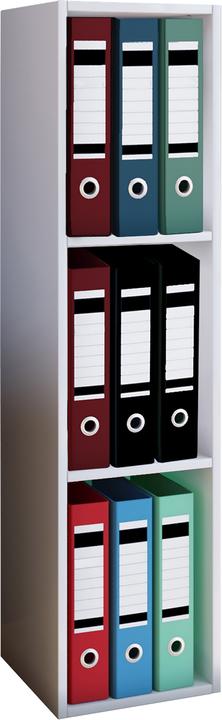 Actual product image VCM Wood office file shelf Offas 3 compartments (34 x 30 x 107 cm)