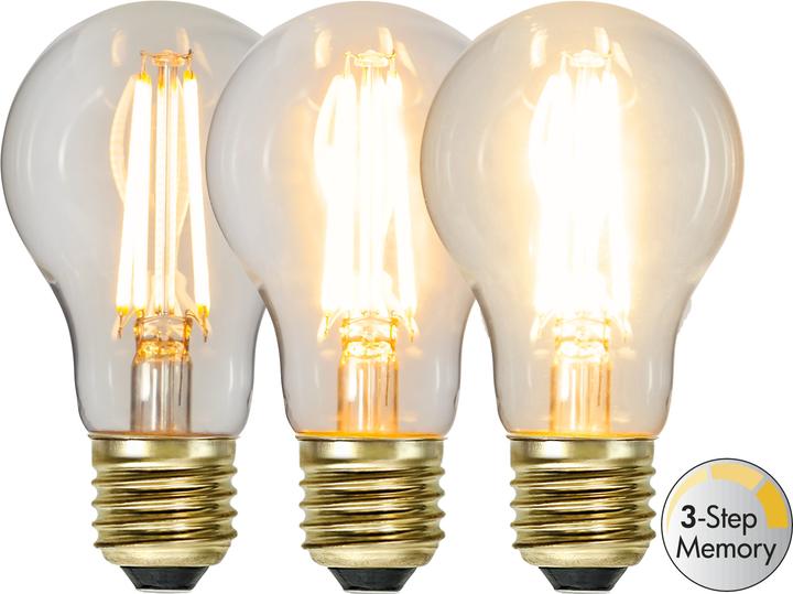 Produktbild Star Trading LED Leuchtmittel E27 A60 Soft Glow 3-step memory (E27, 6.50 W, 700 lm, F)