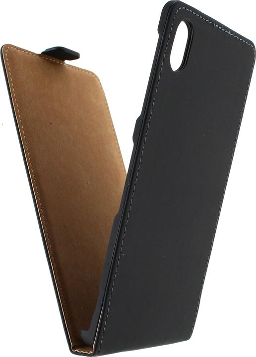 Produktbild Mobilizera Ultra Slim Flip Cover Sony Xperia M4 Aqua Sort (Sony Xperia M4 Aqua)