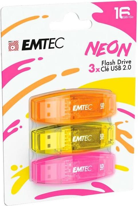 Produktbild Emtec C-410 Neon 3-Pack (16 GB)