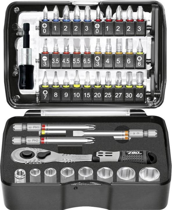 Actual product image Matador Socket wrench bit set 47 pcs. (10 mm, 11 mm, 13 mm, 6 mm, 7 mm, 8 mm, 9 mm)