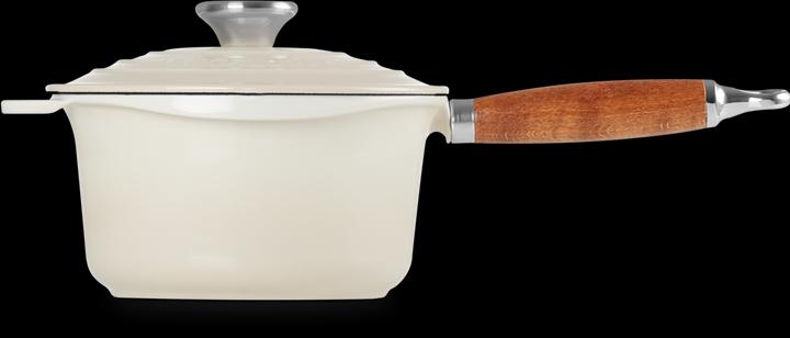 Image du produit Le Creuset Pot à profit avec poignée en bois (18 cm, Poêle à frire, Fonte)