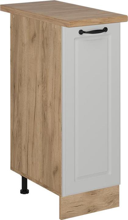 Actual product image Vicco Pharmacy cabinet R-Line, White country house/Gold power oak, 30 cm, WT Oak