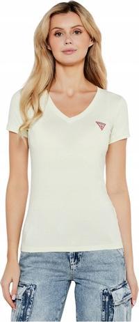 Image du produit Guess Damen T-Shirt Vn Mini Triangle Light Lime (M)