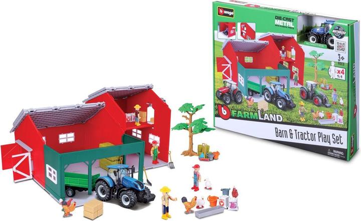 Image du produit Bburago Scheune mit Traktor
