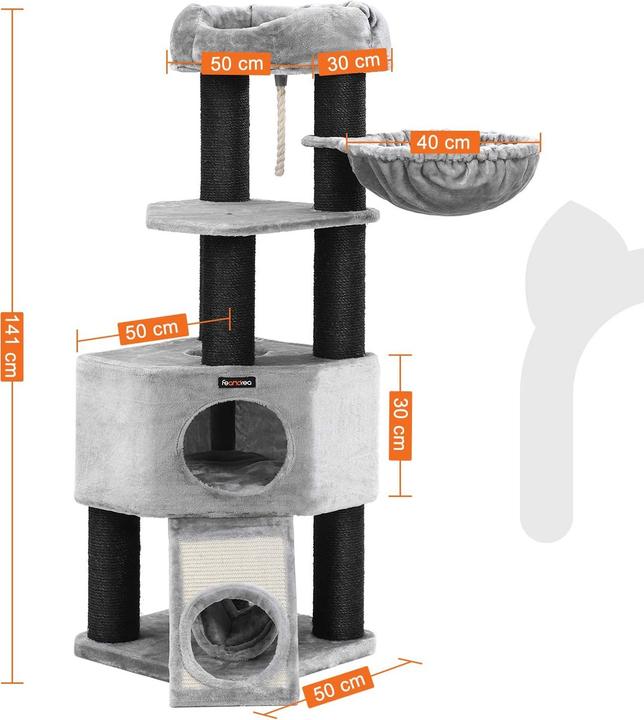 Actual product image Feandrea Milo (141 cm, Grey)