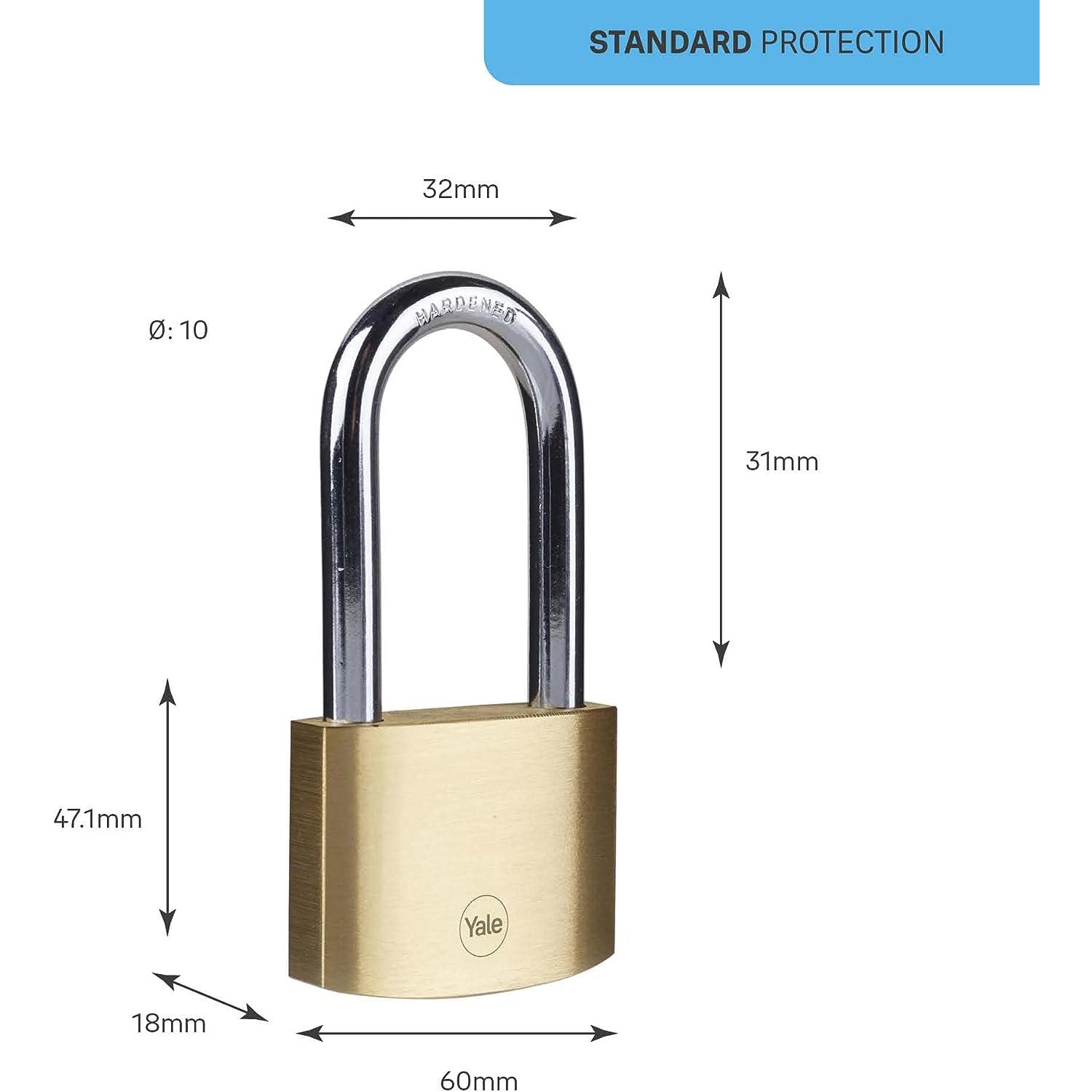 Thumbnail - Yale, Vorhängeschloss, Y110B/60/163/1 Vorhängeschloss 60 mm Schlüsselschloss