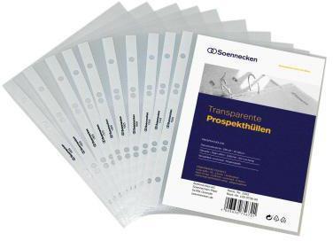 Actual product image Soennecken Brochure sleeve 1506 DIN A5 PP transparent 100 pcs./pack. (A4, 1 x)