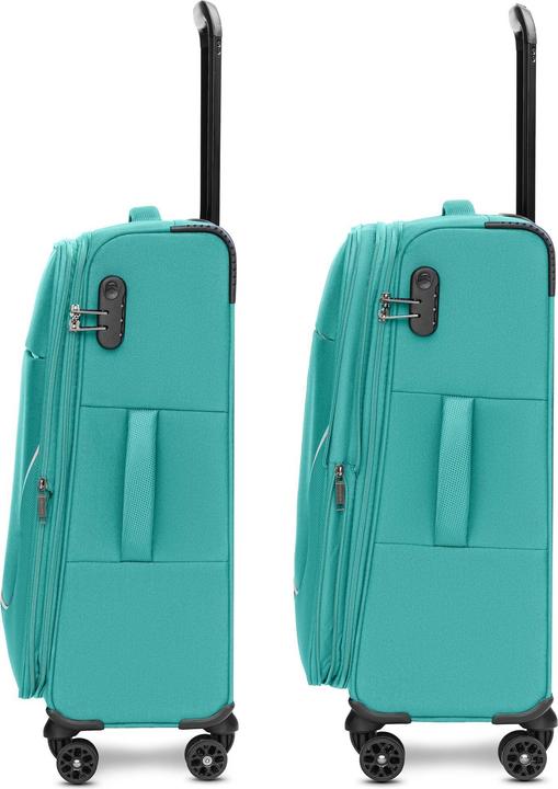 Actual product image Stratic taska 4-wheel suitcase set, 3 pieces, with stretch fold (233 l)