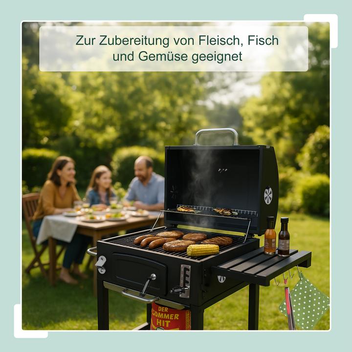 Produktbild Relaxdays Holzkohlegrillwagen (56.50 cm)