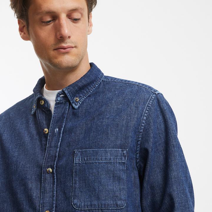 Immagine prodotto La Redoute Collections Camicia in denim con colletto abbottonato (L)