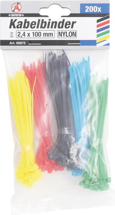 Actual product image BGS Cable tie (Plastic cable ties, 100 mm, 200 pcs.)