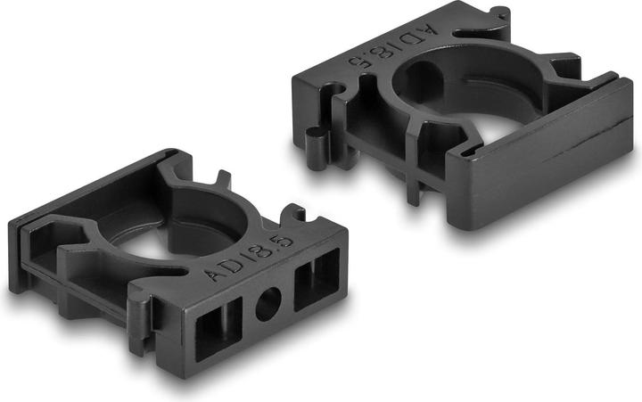 Image du produit Delock Support de gaine de câble 18.5 mm, 8 pièces, noir (Gaines pour câbles, 3.50 cm)
