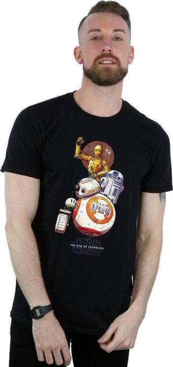 Image du produit Star Wars - T-shirt THE RISE OF SKYWALKER DROIDS ILLUSTRATION - Homme (5XL)