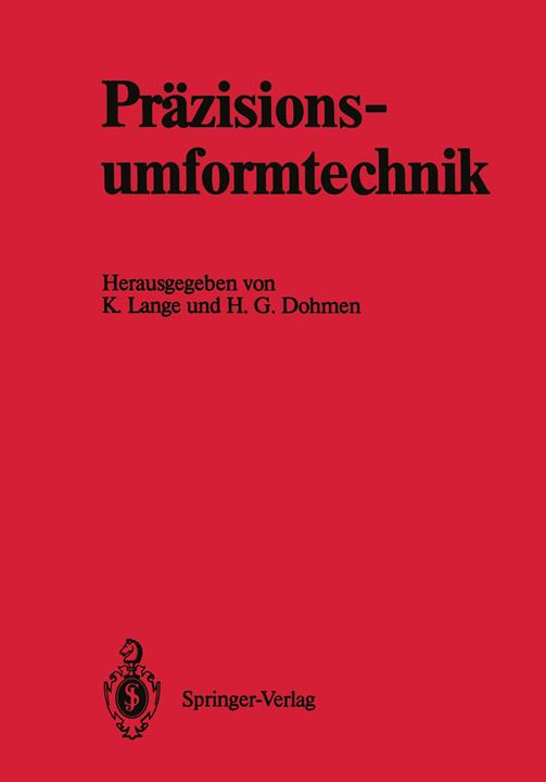 Produktbild Präzisionsumformtechnik (H. G. Dohmen, Kurt Lange, 2012)