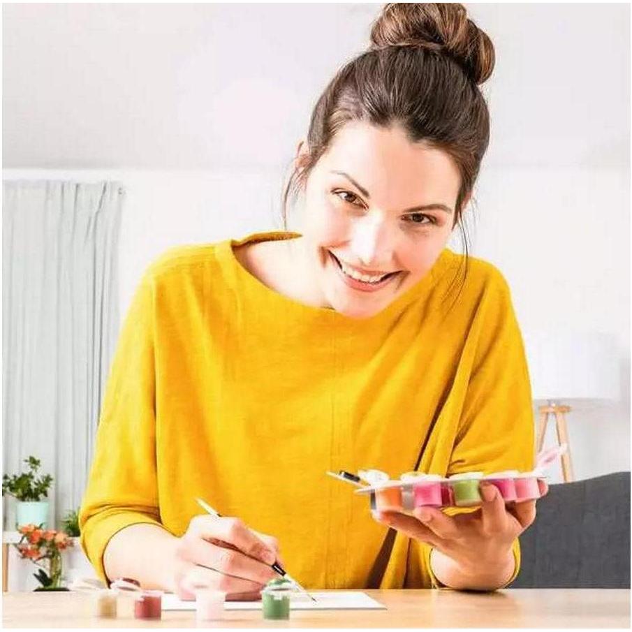 Thumbnail - Ravensburger CreArt - Malen nach Zahlen 25519 - Mohnblumenstrauss - ab 12 Jahren