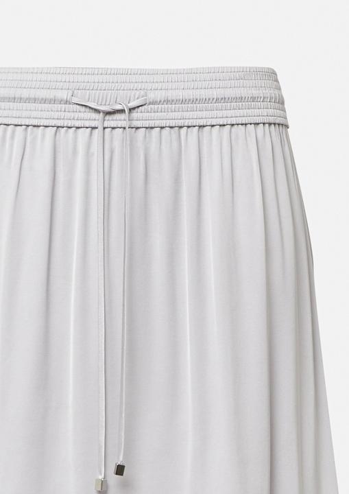 Produktbild Comma Rock Midirock aus Satin mit Elastikbund und Bindeband (40)