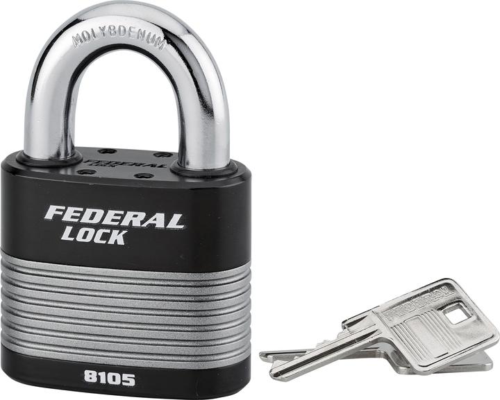Actual product image Thirard Cadenas à clé fédéral lock protector, extérieur, acier, double verrouillage, 70mm, 2 clés -