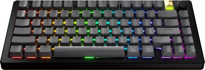 Image du produit Glorious GPBT Basics Keycaps, ANSI Layout (US), PBT, Dye-Sub - Gris Armor