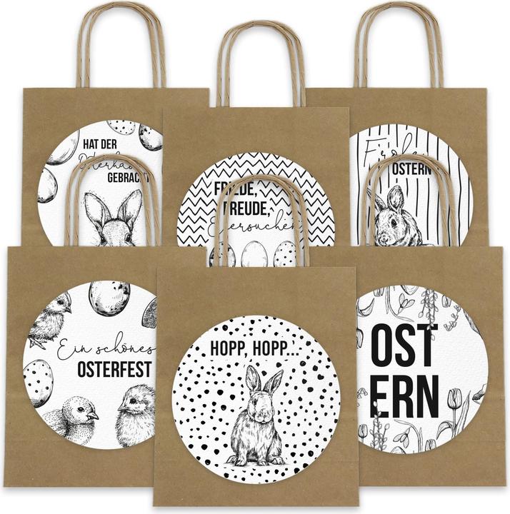 Papierdrachen Sacs de Pâques (Pochette cadeau, 6 x)