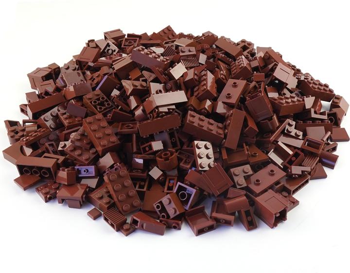 Image du produit LEGO Briques Marron mélangées - 250 pièces - Reddish Brown bricks mix - NOUVEAU (LEGO Accessoires)